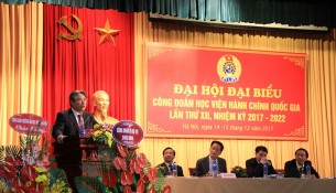 TS. Đặng Xuân Hoan – Bí thư Đảng ủy, Giám đốc Học viện phát biểu chỉ đạo Đại hội