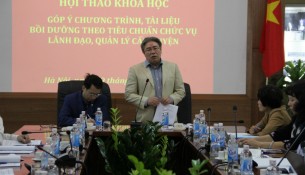 TS. Đặng Xuân Hoan – Giám đốc Học viện phát biểu ý kiến trong Hội thảo