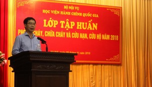 PGS.TS. Lương Thanh Cường – Phó Giám đốc Học viện phát biểu khai mạc Lớp tập huấn