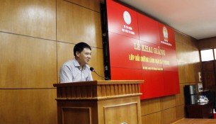 ThS. Tống Đăng Hưng phát biểu khai giảng khóa học