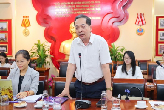 TS. Nguyễn Huy Hoàng, Phó hiệu trưởng Trường Cán bộ Thanh tra phát biểu