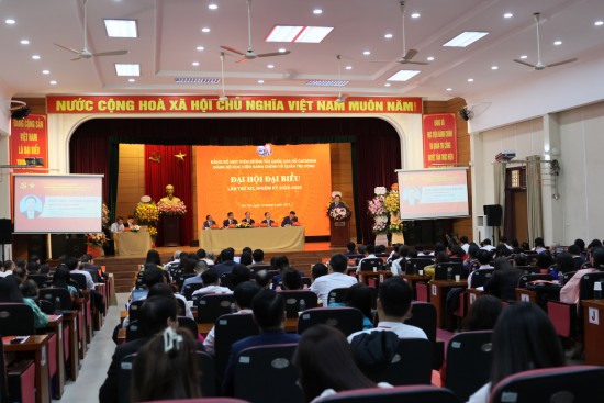 Quang cảnh Đại hội Đảng bộ Học viện Hành chính và Quản trị công lần thứ XII, nhiệm kỳ 2025-2030